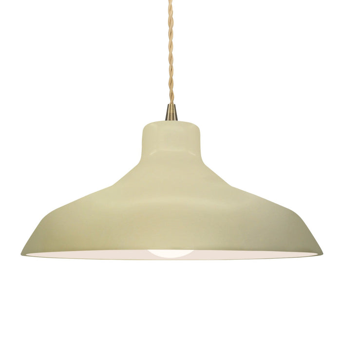 Justice Designs - CER-6265-VAN-ABRS-BEIG-TWST - One Light Pendant - Radiance - Vanilla (Gloss)