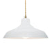 Justice Designs - CER-6265-WHT-ABRS-BEIG-TWST - One Light Pendant - Radiance - Gloss White