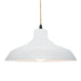 Justice Designs - CER-6265-WTWT-MBLK-BEIG-TWST - One Light Pendant - Radiance - Gloss White (outside and inside of fixture)