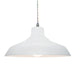 Justice Designs - CER-6265-WTWT-NCKL-BEIG-TWST - One Light Pendant - Radiance - Gloss White (outside and inside of fixture)