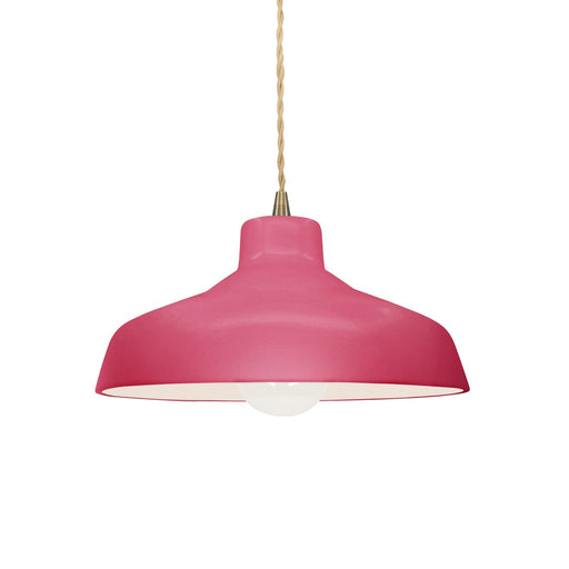 Justice Designs - CER-6260-CRSE-ABRS-BEIG-TWST - One Light Pendant - Radiance - Cerise