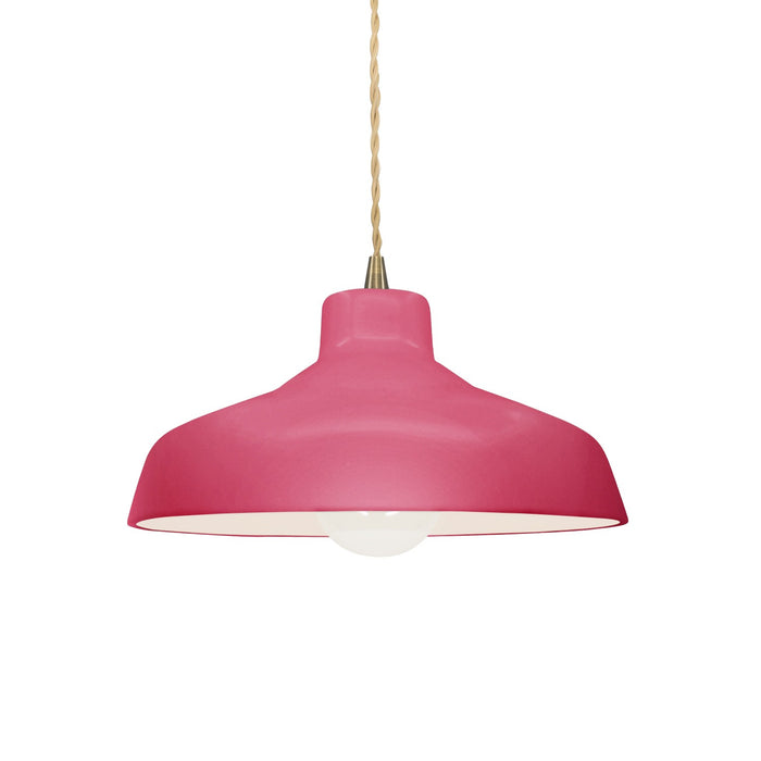 Justice Designs - CER-6260-CRSE-ABRS-BEIG-TWST - One Light Pendant - Radiance - Cerise