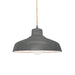 Justice Designs - CER-6260-GRY-NCKL-BEIG-TWST - One Light Pendant - Radiance - Gloss Grey