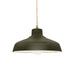 Justice Designs - CER-6260-MGRN-ABRS-BEIG-TWST - One Light Pendant - Radiance - Matte Green