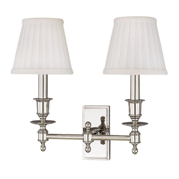 Hudson Valley - 6802-PN - Two Light Wall Sconce - Ludlow - Polished Nickel