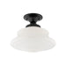 Hudson Valley - 3412F-OB - One Light Semi Flush Mount - Petersburg - Old Bronze