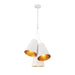 Crystorama - 8684-MT-GA - Three Light Pendant - Alston - Matte White / Antique Gold