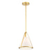 Crystorama - FUL-900-GA - One Light Pendant - Fulton - Antique Gold