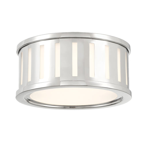 Crystorama - KEN-2200-PN - Two Light Flush Mount - Kendal - Polished Nickel