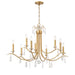 Crystorama - ROL-18819-GA - Nine Light Chandelier - Rollins - Antique Gold