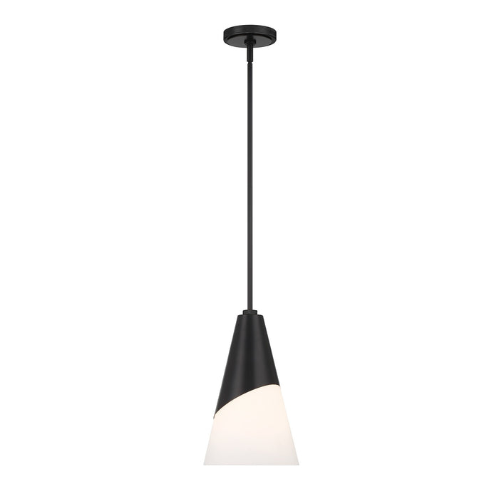 Crystorama - TOR-901-MK - One Light Pendant - Tori - Matte Black