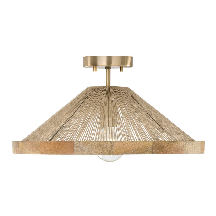 Capital Lighting - 252811MA - One Light Semi Flush Mount - Maya - Matte Brass