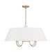 Capital Lighting - 352741MA - Four Light Pendant - Julia - Matte Brass