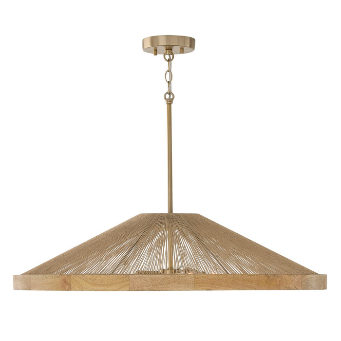 Capital Lighting - 352841MA - Four Light Pendant - Maya - Matte Brass