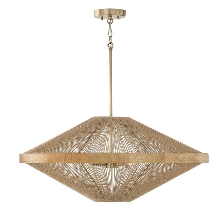 Capital Lighting - 352842MA - Four Light Pendant - Maya - Matte Brass