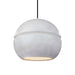 Justice Designs - CER-6415-CONC-ABRS-BKCD - One Light Pendant - Radiance - Concrete