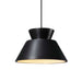 Justice Designs - CER-6420-CRB-DBRZ-BKCD - One Light Pendant - Radiance - Carbon - Matte Black