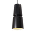 Justice Designs - CER-6430-CRB-NCKL-BKCD - One Light Pendant - Radiance - Carbon - Matte Black