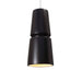 Justice Designs - CER-6430-CRB-NCKL-WTCD - One Light Pendant - Radiance - Carbon - Matte Black