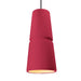 Justice Designs - CER-6435-CRSE-CROM-BKCD - One Light Pendant - Radiance - Cerise