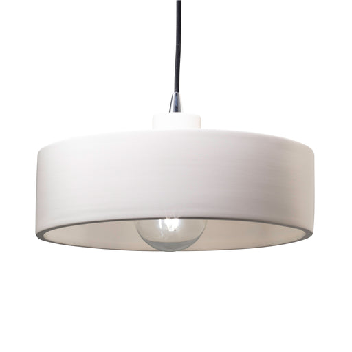 Justice Designs - CER-6460-BIS-CROM-WTCD - One Light Pendant - Radiance - Bisque