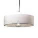 Justice Designs - CER-6460-BIS-CROM-WTCD - One Light Pendant - Radiance - Bisque