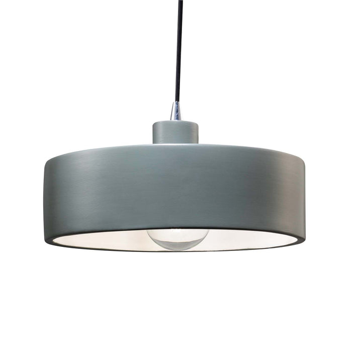 Justice Designs - CER-6460-PWGN-CROM-BKCD - One Light Pendant - Radiance - Pewter Green