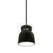 Justice Designs - CER-6515-CRB-NCKL-BKCD - One Light Pendant - Radiance - Carbon - Matte Black