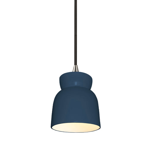 Justice Designs - CER-6515-MID-NCKL-BKCD - One Light Pendant - Radiance - Midnight Sky