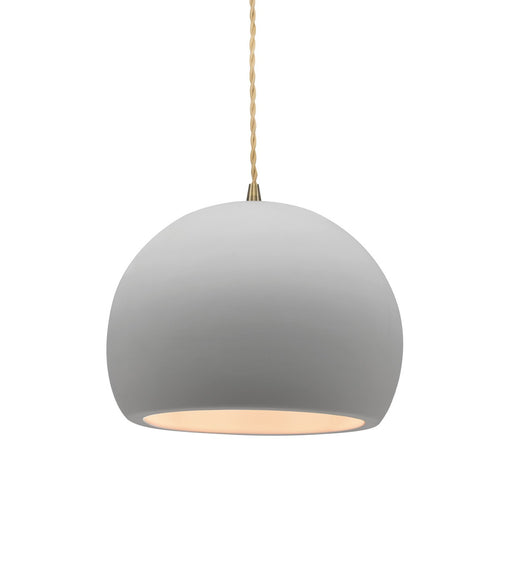 Justice Designs - CER-6530-BIS-ABRS-BEIG-TWST - One Light Pendant - Radiance - Bisque