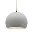 Justice Designs - CER-6533-BIS-MBLK-BEIG-TWST - One Light Pendant - Radiance - Bisque