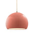 Justice Designs - CER-6533-BSH-ABRS-BEIG-TWST - One Light Pendant - Radiance - Gloss Blush