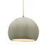 Justice Designs - CER-6533-CKC-ABRS-BEIG-TWST - One Light Pendant - Radiance - Celadon Green Crackle