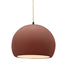 Justice Designs - CER-6533-CLAY-MBLK-BEIG-TWST - One Light Pendant - Radiance - Canyon Clay