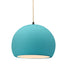 Justice Designs - CER-6533-RFPL-MBLK-BEIG-TWST - One Light Pendant - Radiance - Reflecting Pool