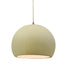 Justice Designs - CER-6533-VAN-ABRS-BEIG-TWST - One Light Pendant - Radiance - Vanilla (Gloss)