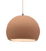 Justice Designs - CER-6535-ADOB-MBLK-BEIG-TWST - One Light Pendant - Radiance - Adobe