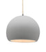 Justice Designs - CER-6535-BIS-MBLK-BEIG-TWST - One Light Pendant - Radiance - Bisque