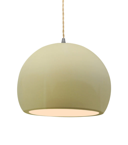 Justice Designs - CER-6535-VAN-NCKL-BEIG-TWST - One Light Pendant - Radiance - Vanilla (Gloss)