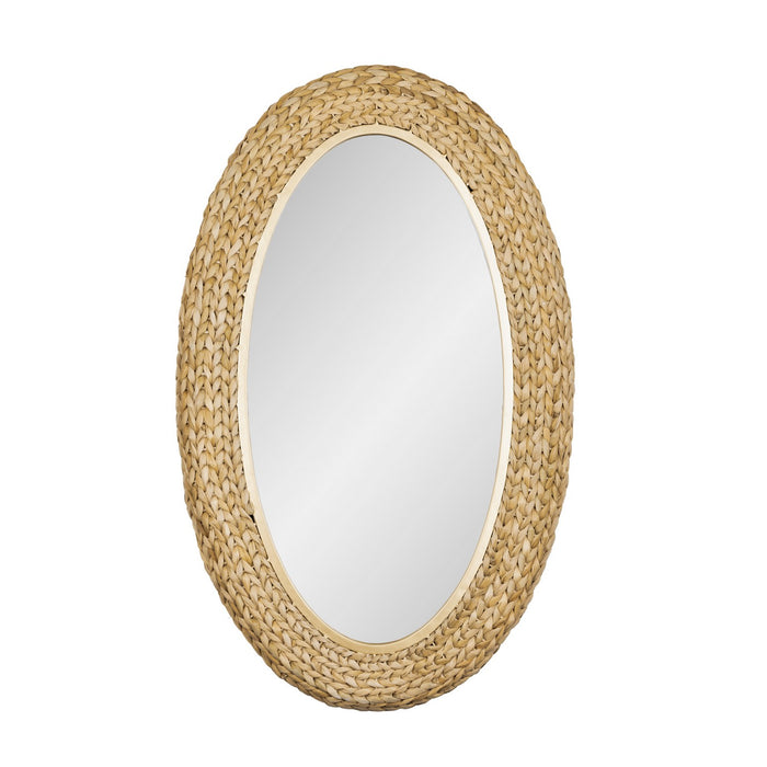 Varaluz - 457MI24FGN - Mirror - Athena - French Gold/Natural Seagrass