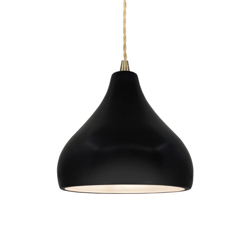 Justice Designs - CER-6560-CRB-ABRS-BEIG-TWST - One Light Pendant - Radiance - Carbon - Matte Black