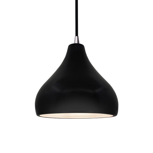 Justice Designs - CER-6560-CRB-NCKL-BKCD - One Light Pendant - Radiance - Carbon - Matte Black