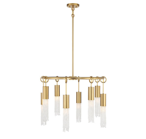 Savoy House - 1-1366-8-322 - Eight Light Chandelier - Chelsea - Warm Brass