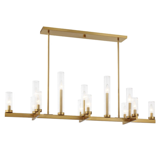 Savoy House - 1-2636-13-322 - 13 Light Linear Chandelier - Carina - Warm Brass