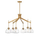 Savoy House - 1-9841-6-322 - Six Light Chandelier - Corbin - Warm Brass