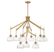 Savoy House - 1-9842-9-322 - Nine Light Chandelier - Corbin - Warm Brass