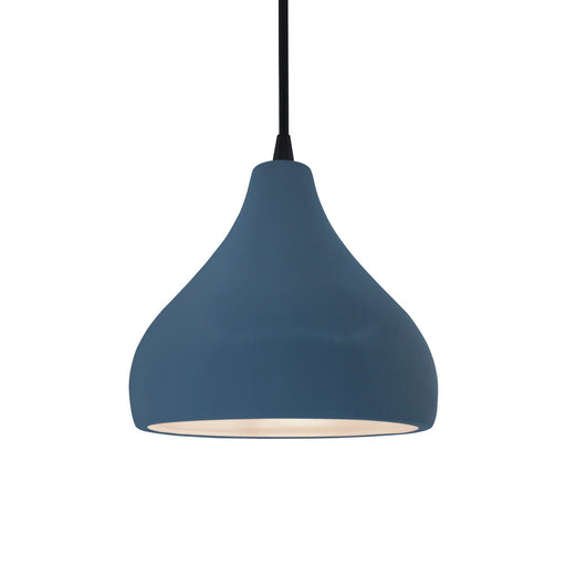 Justice Designs - CER-6560-MDMT-MBLK-BKCD - One Light Pendant - Radiance - Midnight Sky w/ Matte White