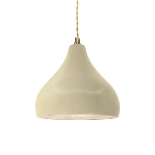 Justice Designs - CER-6560-VAN-ABRS-BEIG-TWST - One Light Pendant - Radiance - Vanilla (Gloss)