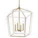 Kichler - 52620CPZWH - Four Light Foyer Pendant - Delvin - Champagne Bronze