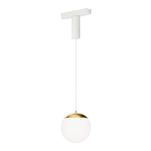 ET2 - ETL31013-WTNAB - LED Track Pendant - Continuum - Track - White/Natural Aged Brass